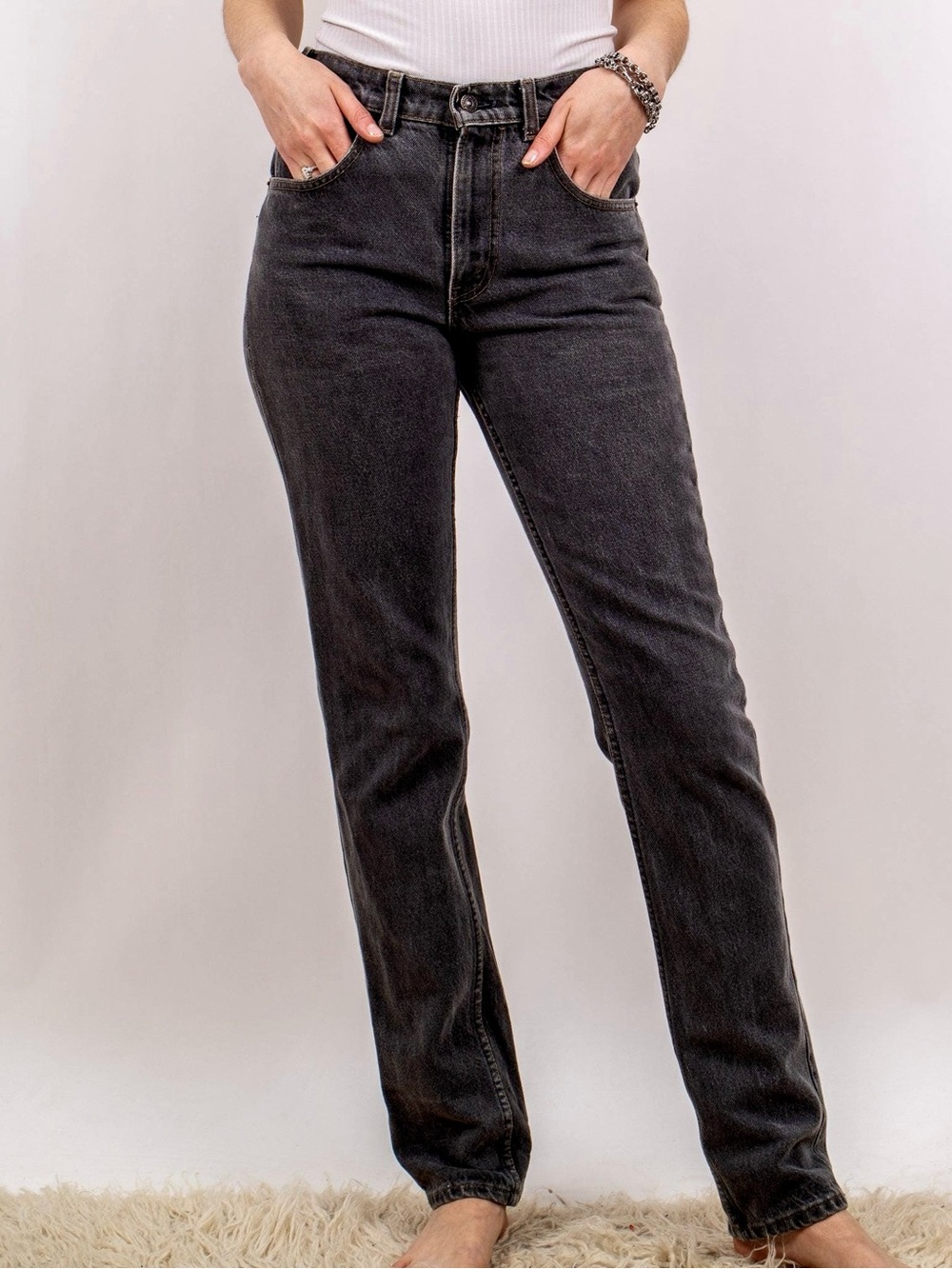 Levi's Black Straight-Leg Women's Jeans